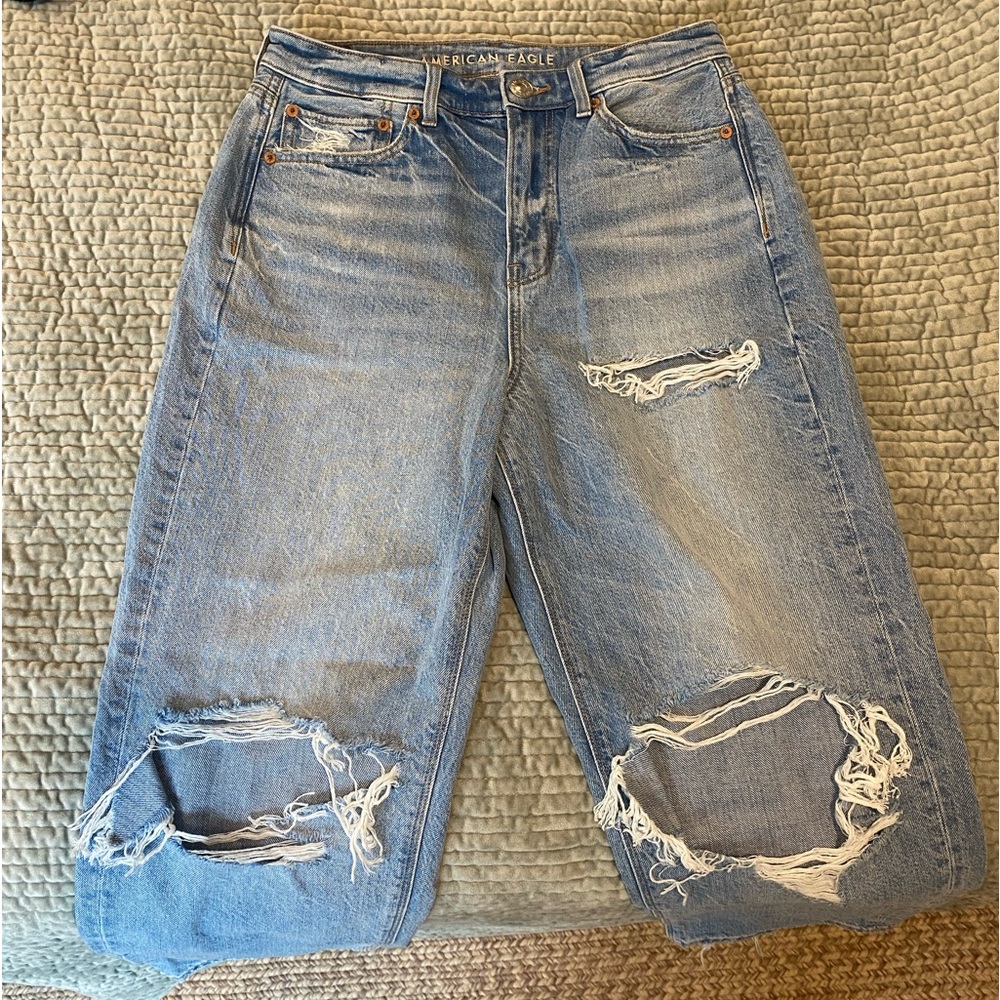 American Eagle Size 10 Short Highest Rise 90’s Boyfriend Jeans